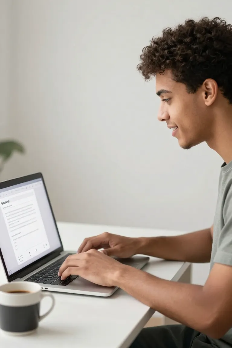 Texto: Digite e Ouça na Hora - Antes