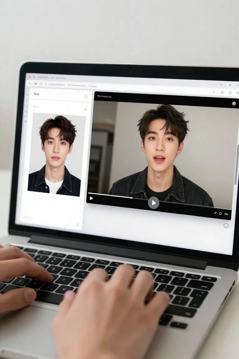 Com Foto: Faça Qualquer Imagem Falar - Antes