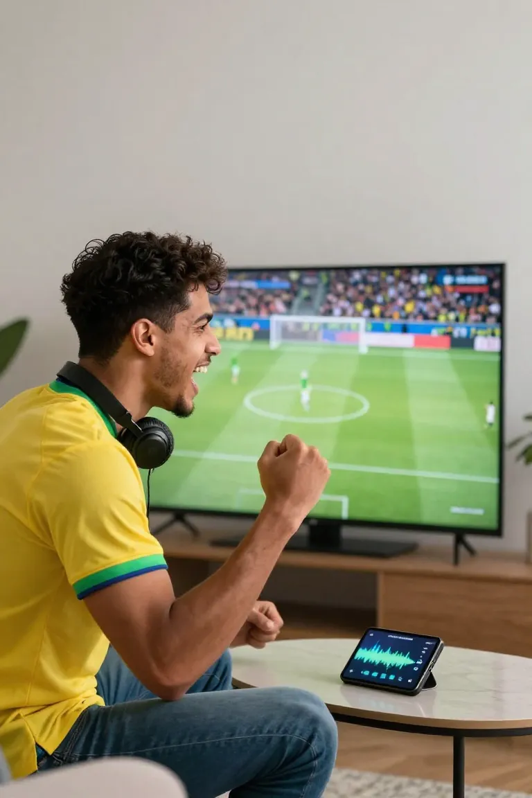 De Futebol: Voz Épica no Seu Vídeo - Antes