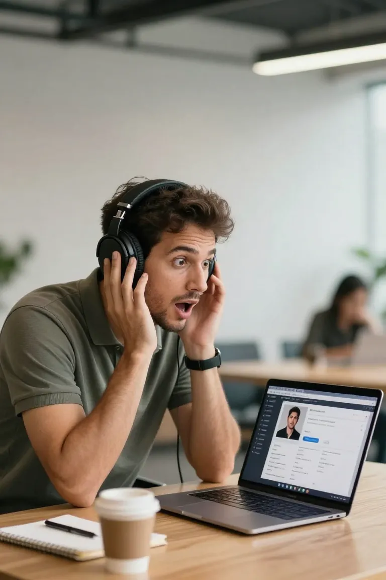 Com IA: Voz de Famoso em 30 Segundos - Antes