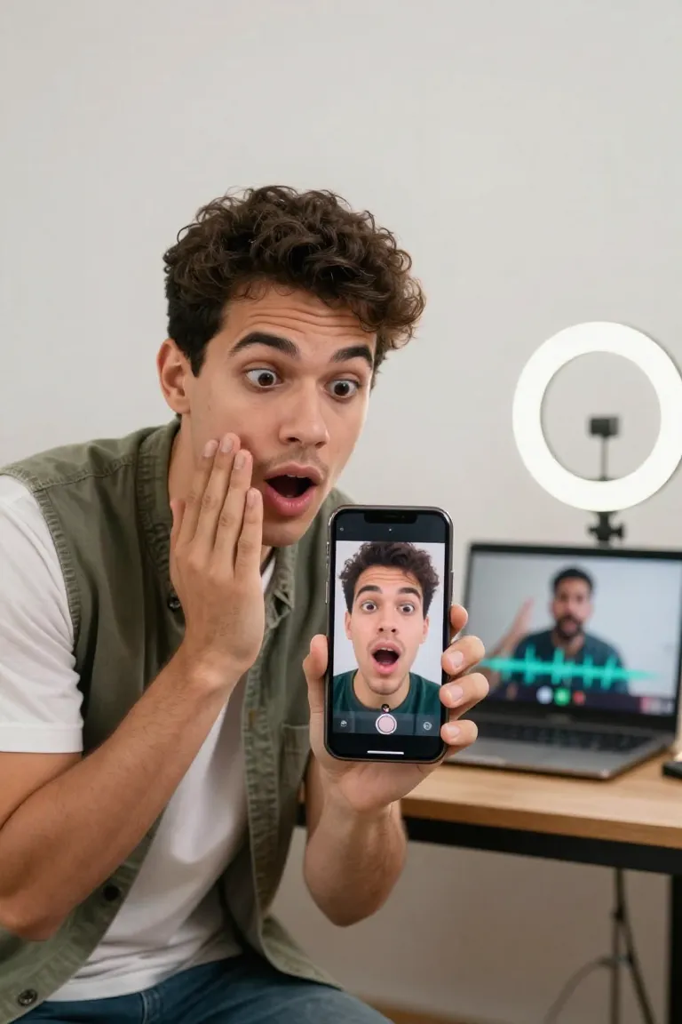 Com Lip Sync Realista e Automático - Depois