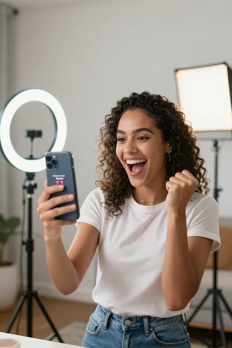 Para TikTok: Viralize com Famosos - Antes