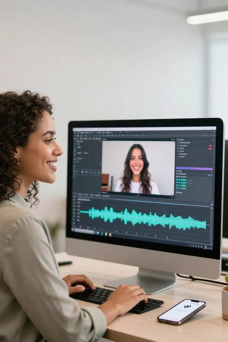 De Vídeo: Sincronize Lábios com IA - Antes